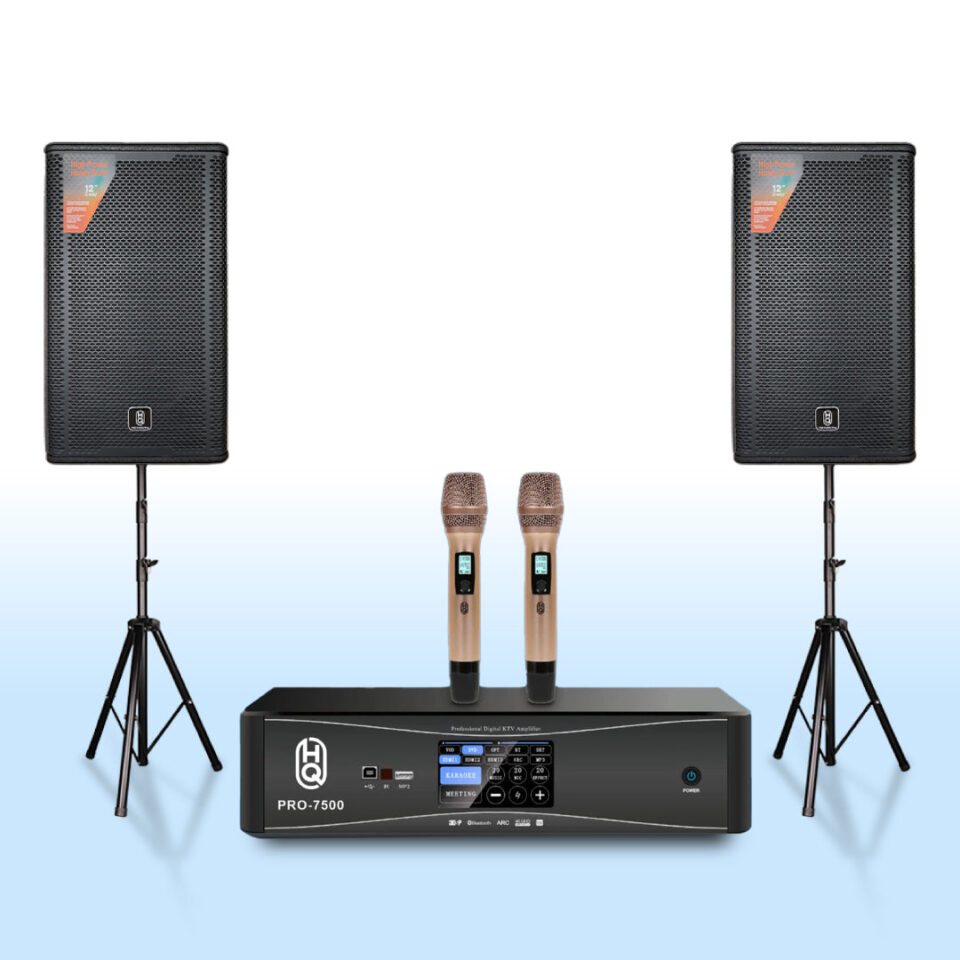 Karaoke Set Home HQsing PRO-7500 + Speakers HQsing S212