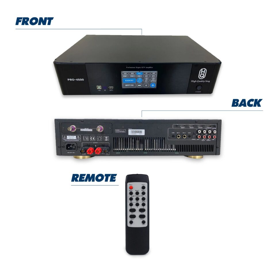 Amplifier 3in1 HQsing PRO-4500 Open Box