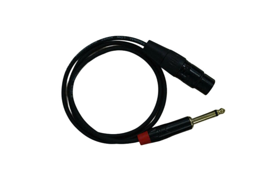 XLR Female to 1/4″ TS Unbalanced Cable HQsing CB04